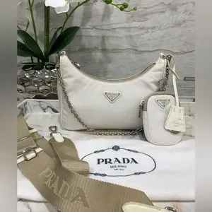 Prada Re-Edition 2005 Re-Nylon bag ホワイト White Prada Re-Edition 2005 Re-Nylon bag | PRADA